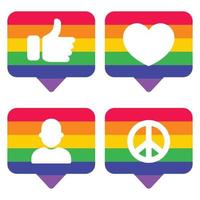 Pride Message Bubbles vector