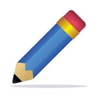 Pencil School Stationary vector