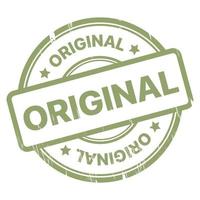 Grunge Original Seal Stamp Rubber Look vector