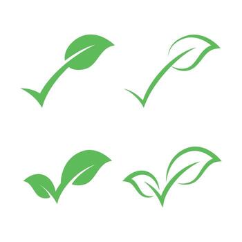 Vectores de green leaf tick