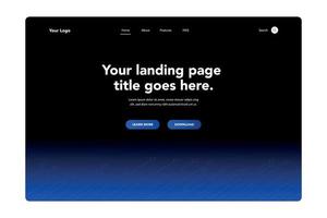 Technology Landing Page vector