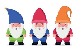 Christmas Gnome Happy Character vector