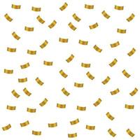 Gold Confetti Falling vector