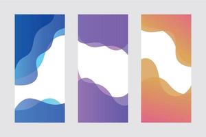 Mobile Abstract Gradient Backgrounds 3 vector