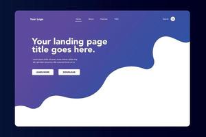 Cutout Landing Page 2 vector