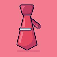 Red Tie Accessory vector