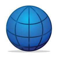 Internet Globe Grid Gradient vector