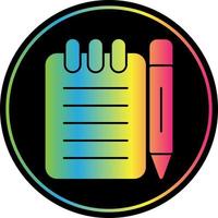 Taking Notes Vector Icon Design