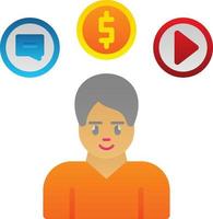 Consumer Behavior Vector Icon Design