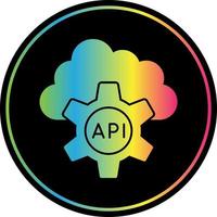 diseño de icono de vector de API