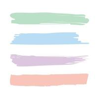 Pastel Colour Brushes vector