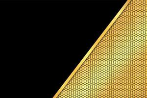 Gold Hexagons Background vector