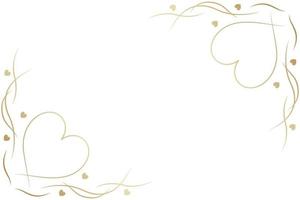 Hand Drawn Hearts Background vector