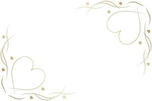 Hand Drawn Hearts Background vector