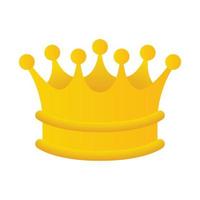 Gold Gradient Crown vector