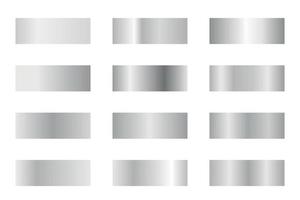 Set Of Silver Gradients vector