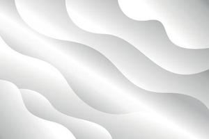 White Silver Smooth Wave Background vector