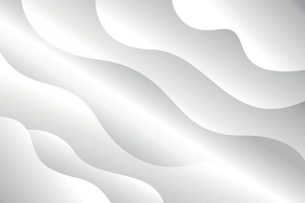 White Silver Smooth Wave Background