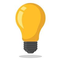 Yellow Light Bulb vector