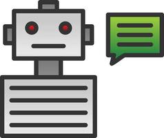Chatbot Vector Icon Design
