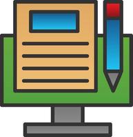 Blogging Vector Icon Design