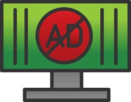 Ad Blocker Vector Icon Design