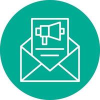 diseño de icono de vector de marketing por correo electrónico