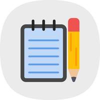 Taking Notes Vector Icon Design