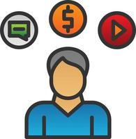 Consumer Behavior Vector Icon Design