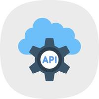 diseño de icono de vector de API