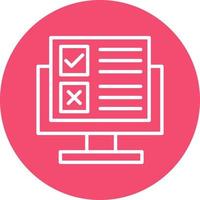 Online Survey Vector Icon Design