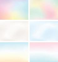 Abstract Blur Light Gradient Background Set A4 Landscape vector