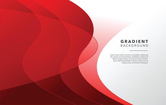 red white abstract gradient background vector