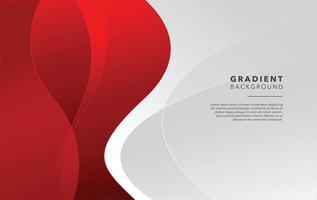 red white abstract gradient background vector