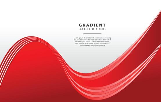 red white abstract gradient background vector