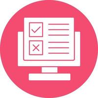 Online Survey Vector Icon Design