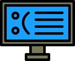 Blue Screen Vector Icon Design