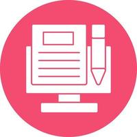 Blogging Vector Icon Design