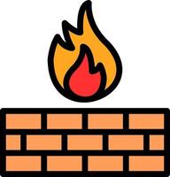 Firewall Vector Icon Design