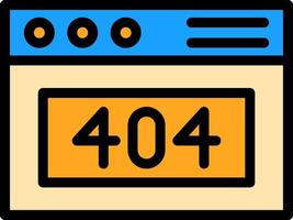 404 Error Vector Icon Design