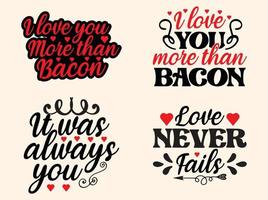 Valentine svg design set vector