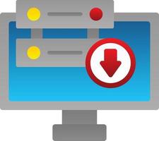 Server Down Vector Icon Design