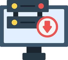 Server Down Vector Icon Design