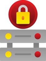 Server Locked Vector Icon Design