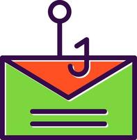 Email Phishing Vector Icon Design