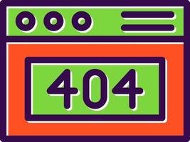 404 Error Vector Icon Design