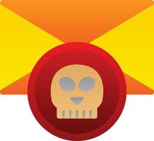 Email Hacked Vector Icon Design