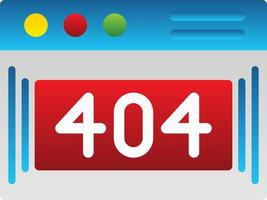 404 Error Vector Icon Design