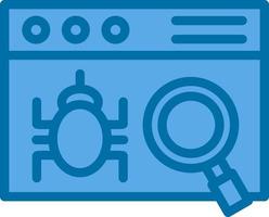 Website Bug Vector Icon Design