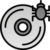 CD Virus Vector Icon Design